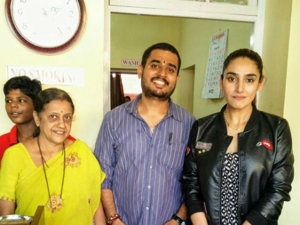 Sandalwood actress Ragini Dwivedi tasted angel fry in Mangaluru