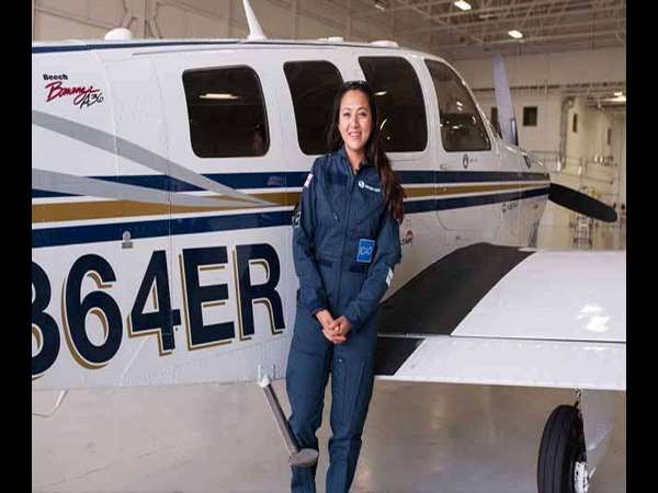 Afghan’s 1st Female Pilot makes Pit-Stop in mangaluru on her World Solo Flight