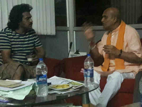 Pramod Mutalik meets Kannada Actor Upendra in Bengaluru Pramod Mutalik meets Kannada Actor Upendra in Bengaluru