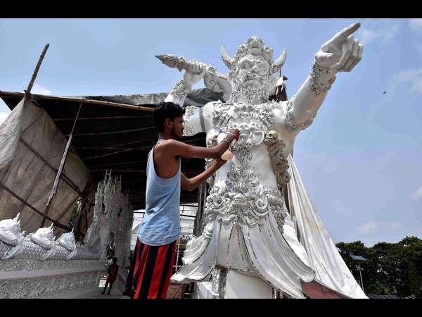 ದುರ್ಗಾ ಪೂಜೆ ತಯಾರಿ