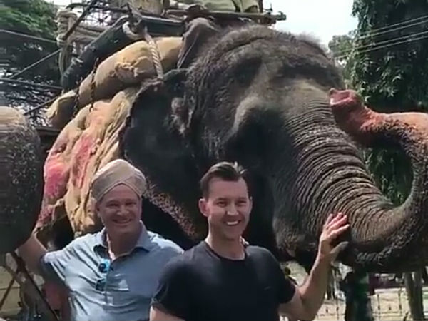 Australian former cricketer Brett Lee Brett Lee Visit Mysuru Palace Australian former cricketer Brett Lee Brett Lee Visit Mysuru Palace