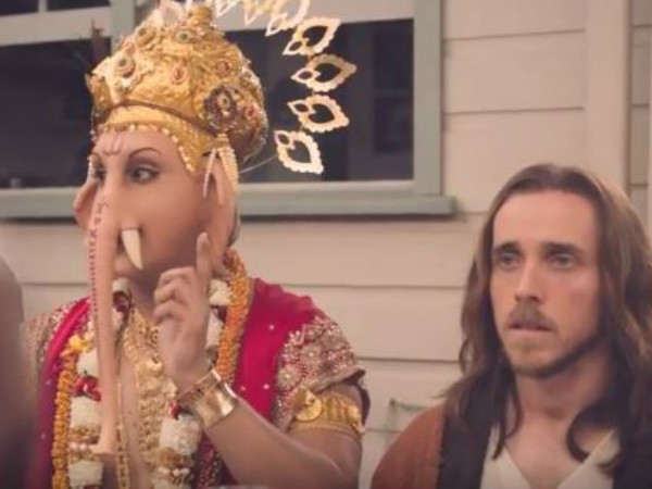 Australian ad showing Lord Ganesha eating lamb irks India Australian ad showing Lord Ganesha eating lamb irks India