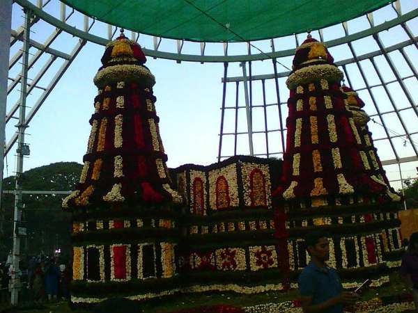 Due to rain in Mysuru, Dasara flower show will not look good. 