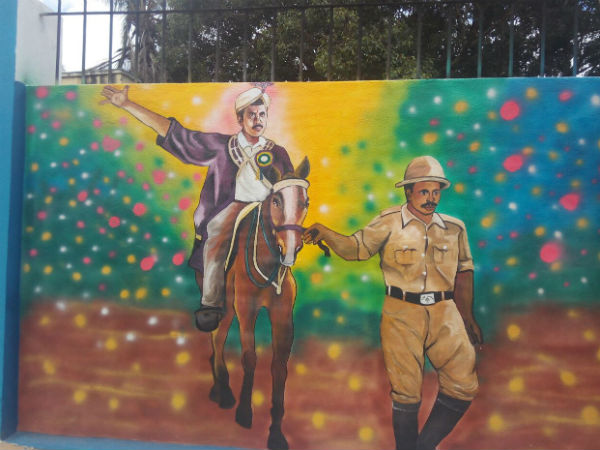 Mysuru mayor Ravikumar rides horse Mysuru mayor Ravikumar rides horse