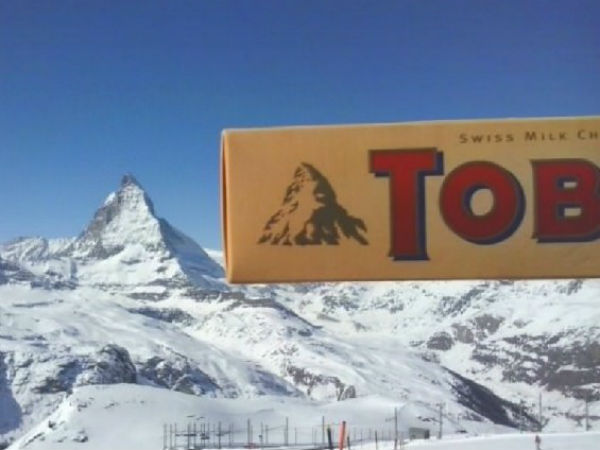 ಟಾಬ್ಲಾರಿನೋ ಚಾಕೋಲೇಟಿನ ಸಿಪ್ಪೆಯಲ್ಲಿ ಕಂಡಹಾಗೆ