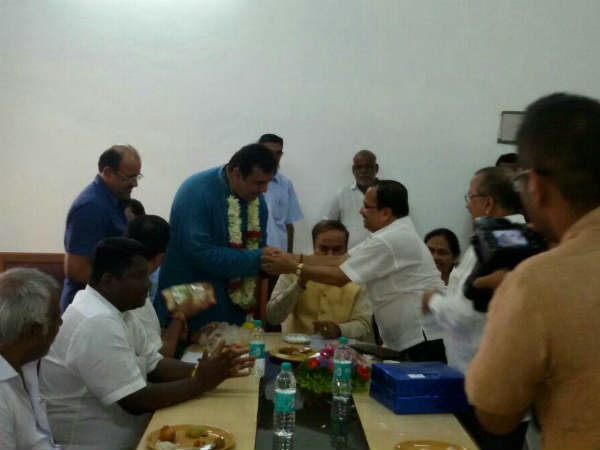 ಬಿಜೆಪಿ ಮುಖಂಡರನ್ನು ಭೇಟಿ ಮಾಡಿದ ಪ್ರಮೋದ್ ಮಧ್ವರಾಜ್ 