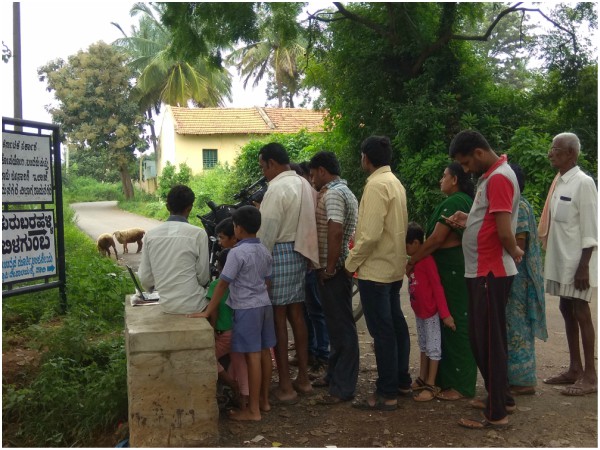 Villagers are struggling to get Ration in Ramanagara due to Internet problems