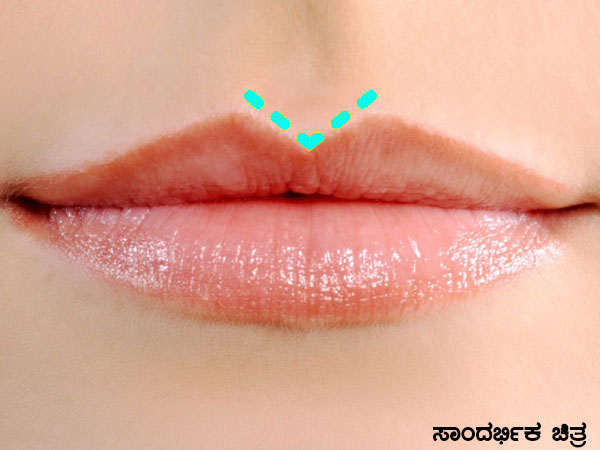 ಮೇಲ್ಮುಖ ಹಾಗೂ ಚೂಪಾದ ತುಟಿ