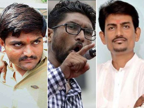 ಹಾರ್ದಿಕ್ ಪಟೇಲ್, ಅಲ್ಪೇಶ್ ಠಾಕೂರ್, ಜಿಗ್ನೇಶ್ ಮೇವಾನಿ 