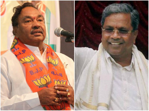 ಸಿದ್ದರಾಮಯ್ಯ ವರ್ಸಸ್ ಈಶ್ವರಪ್ಪ ಜಗಳಬಂದಿ