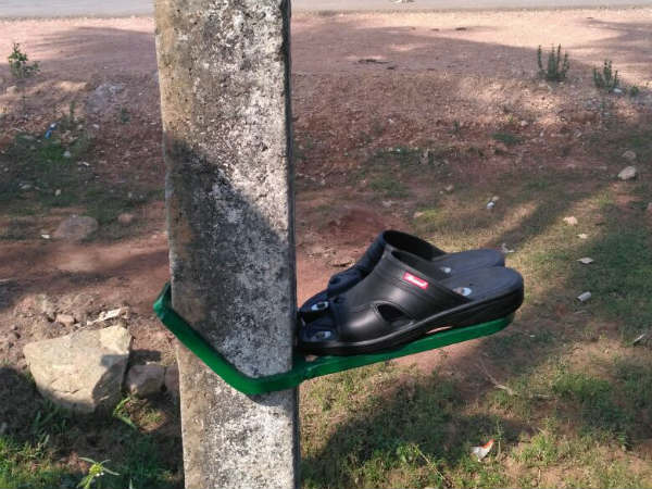 Electric pole climbing tool was designed for powerman