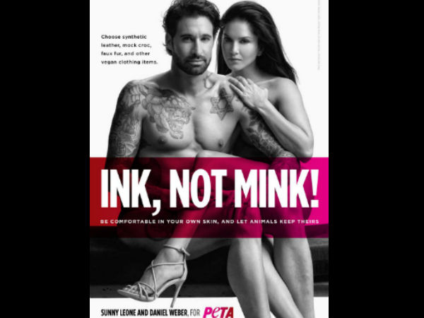 ಪೇಟಾ ಜಾಹೀರಾತಿಗಾಗಿ ಬೆತ್ತಲಾದ ಸನ್ನಿ