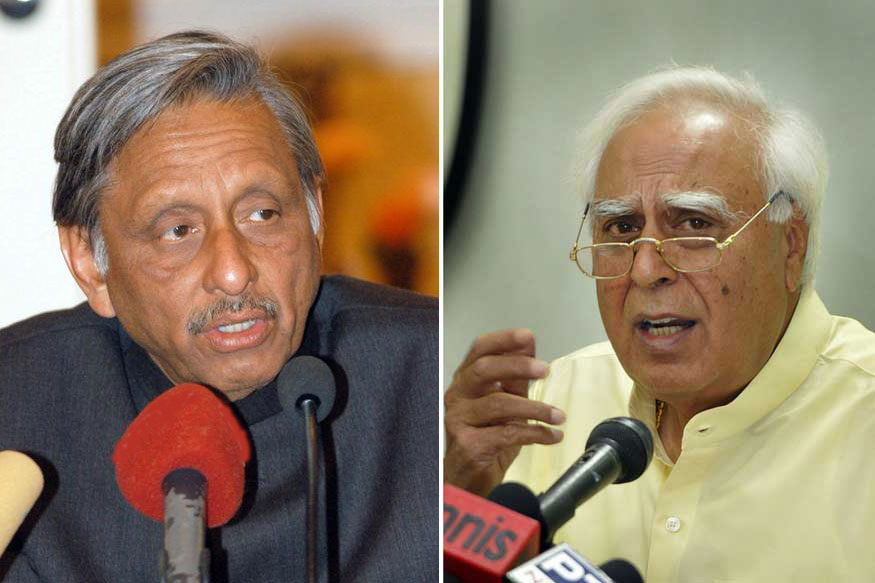 ಮಣಿಶಂಕರ್ ಅಯ್ಯರ್ ಮತ್ತು ಕಪಿಲ್ ಸಿಬಲ್ ಮಣಿಶಂಕರ್ ಅಯ್ಯರ್ ಮತ್ತು ಕಪಿಲ್ ಸಿಬಲ್