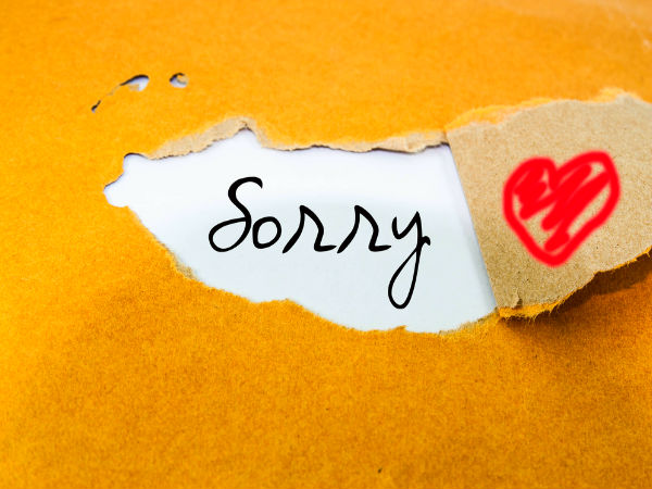 Never ruin an apology with an excuse