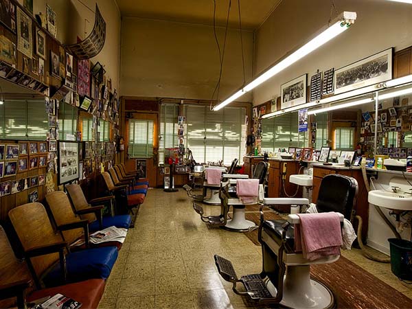 One morning in the saloon shop