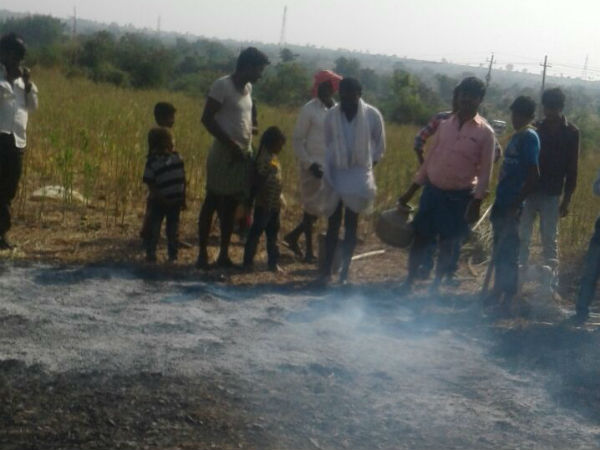 Miscreants sets fire Thor dall bags