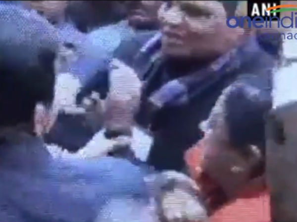 MLA and lady constable slapped each other MLA and lady constable slapped each other