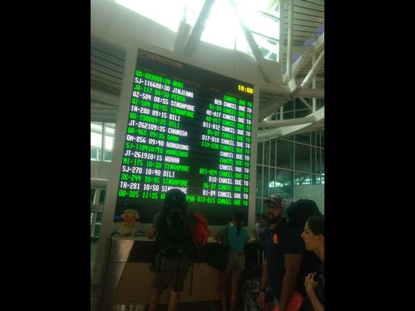 When Mount Agung volcano in Bali erupted