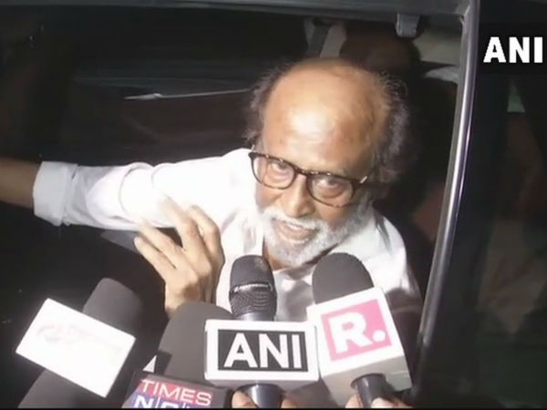 Rajinikanth met DMK chief Karunannidhi in his residence