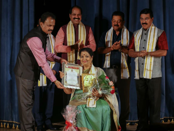 Dhwani Sriranga award to Girija Lokesh