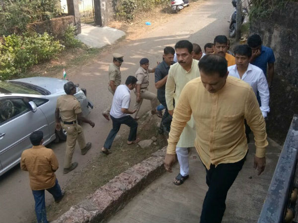 Union minister Ananth Kumar Hegde visited Deepak Rao's house at Katipalla