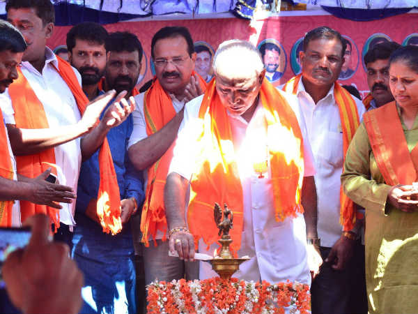 BJP's Parivartana Rally: BS Yeddyurappa speaks in Srirangapatna 