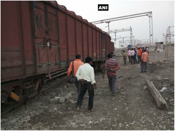Empty goods train derailed near Wadi station in Kalaburagi