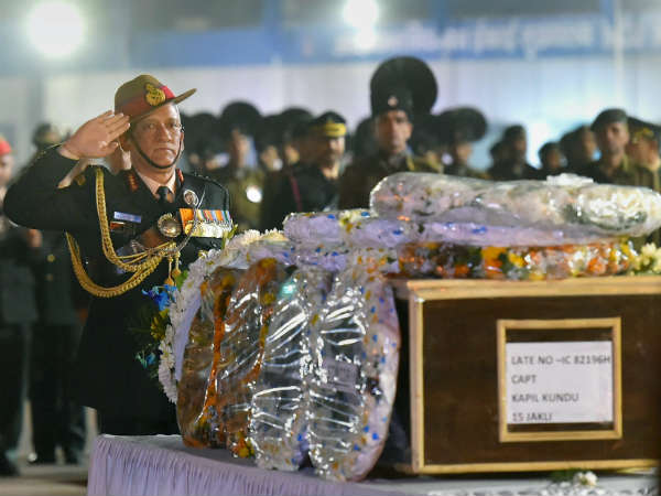 ಬಿಪಿನ್ ರಾವತ್ ರಿಂದ ಅಂತಿಮ ಗೌರವ
