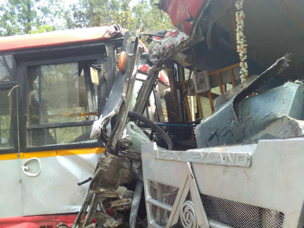 KSRTC bus accident in Madikeri: Two dead, 15 injured