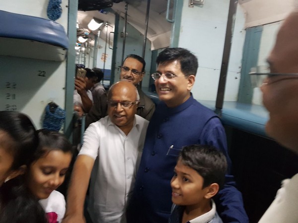 Piyush Goyal in inspection mode, travels in general coach of Kaveri Express Piyush Goyal in inspection mode, travels in general coach of Kaveri Express