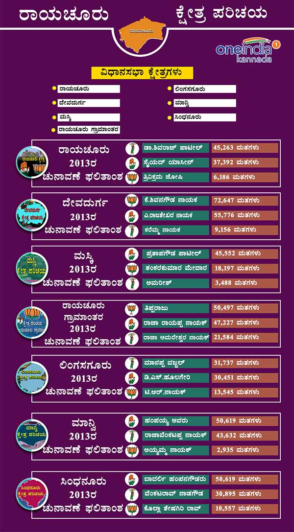 Raichur district 2013 assembly elections result