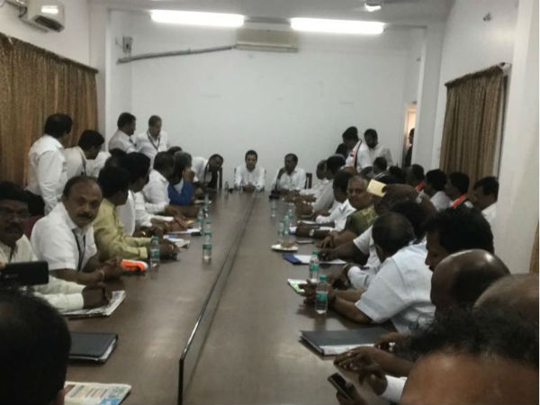 Rahul Gandhi meeting with DK and Udupi district congress leaders