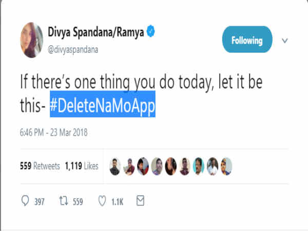 ರಮ್ಯಾಗೆ ಸರಿಯಾಗಿ ಮಂಗಳಾರತಿ ಮಾಡಿದ ಟ್ವಿಟ್ಟಿಗರು