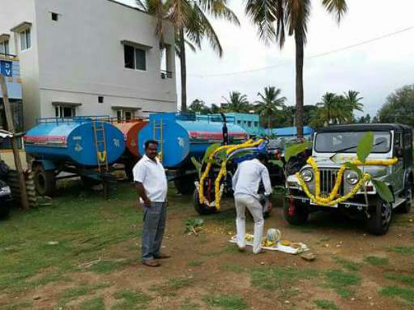 ಬರಗಾಲದಲ್ಲಿ ಅನ್ನ, ನೀರು ಕೊಟ್ಟು ದಾಹ ನೀಗಿಸಿದರು