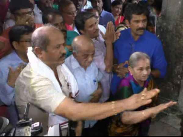 Former MLA followers went to Temple for Ticket 