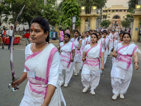 ಆರ್‌ಎಸ್‌ಎಸ್‌ ಮಹಿಳೆಯರಿಂದ ಪಥಸಂಚನ 