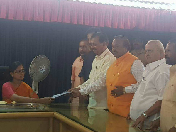 South west graduate constituency election bjp candidate files nomination 