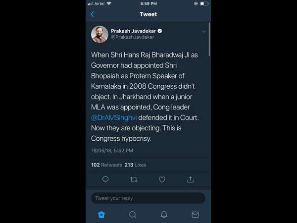 Congress Protest Over Pro Tem Speaker Hoax Objection: Prakash Javadekar