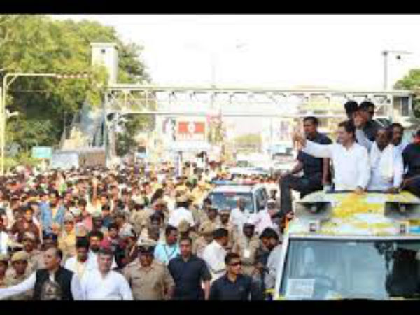 ಎಐಸಿಸಿ ಅಧ್ಯಕ್ಷ ರಾಹುಲ್ ಗಾಂಧಿಯವರ ರೋಡ್ ಶೋ 