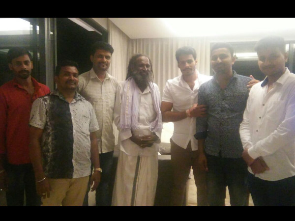 Nikhil Kumaraswamy thanked Chief Minister Kumaraswamy fan at Mysore yesterday. 