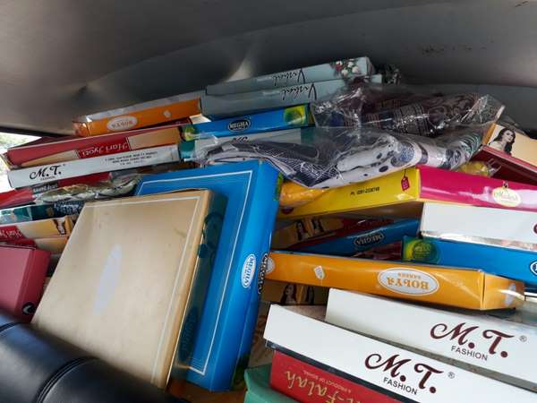 election officers seized sarees, money from two houses