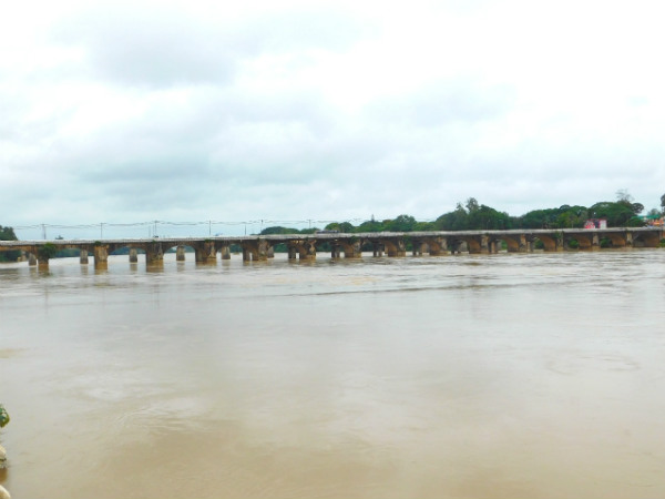 Most of the reservoirs of Shimoga are filled by heavy rainfall.