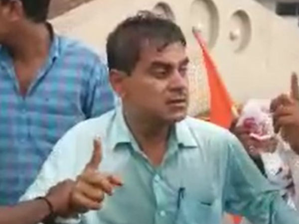 Rashtriya Basava Sena activists today protested in Bijapur Rashtriya Basava Sena activists today protested in Bijapur