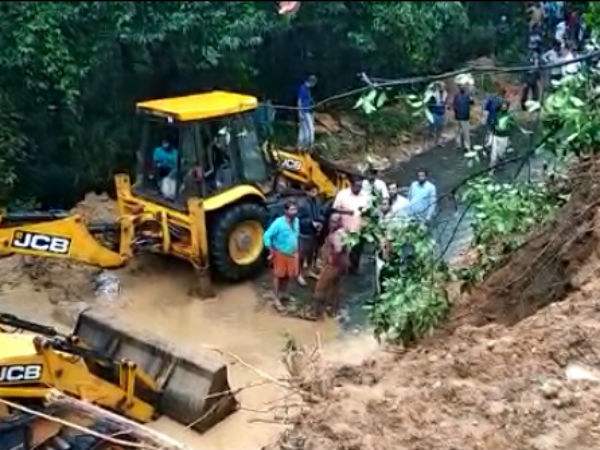 Due to landslide Charmadi ghat road closes on June 13th and 14th