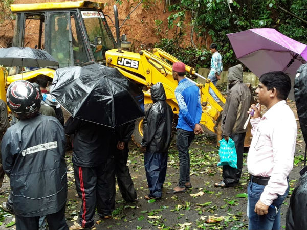 jogina mata road land collapsed on Wednesday