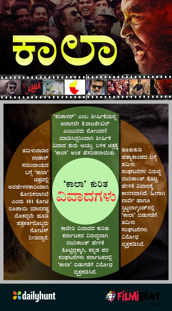Infographics about Rajinikanths Kaala movie