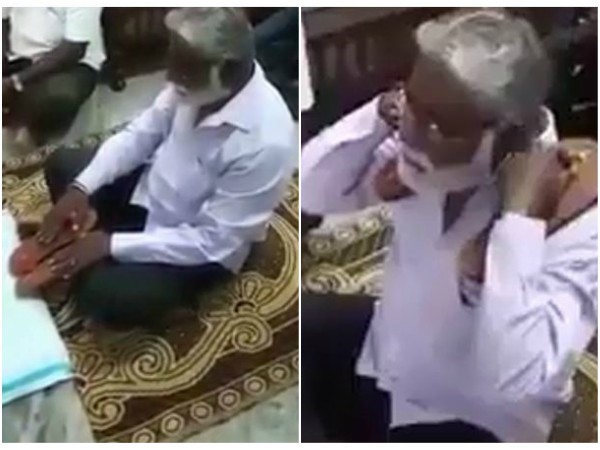 Minister N.Mahesh behavior being criticized in social media