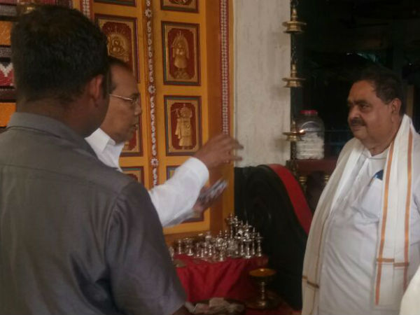 Ramanath Rai Visited Kanathooru Daivasthana for divine intervention 