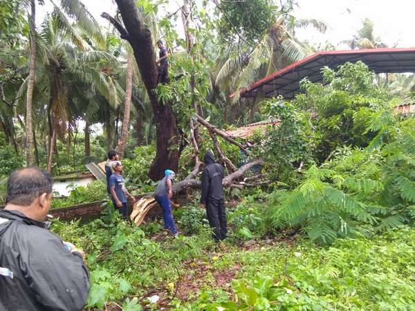 Heavy rain lashes Dakshina Kannada district on Saturday