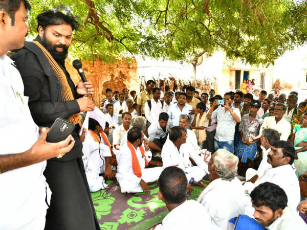 Sriramulu visited Molakalmuru Gram Panchayats on Tuesday